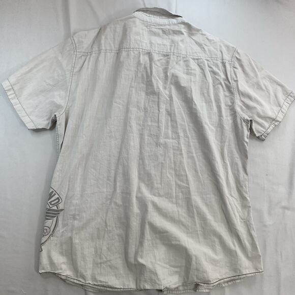 Ecko Unitd Shirt Men 2XL Button Down Short Sleve Vintage Look Y2K Rap Streetwear - Picture 6 of 8